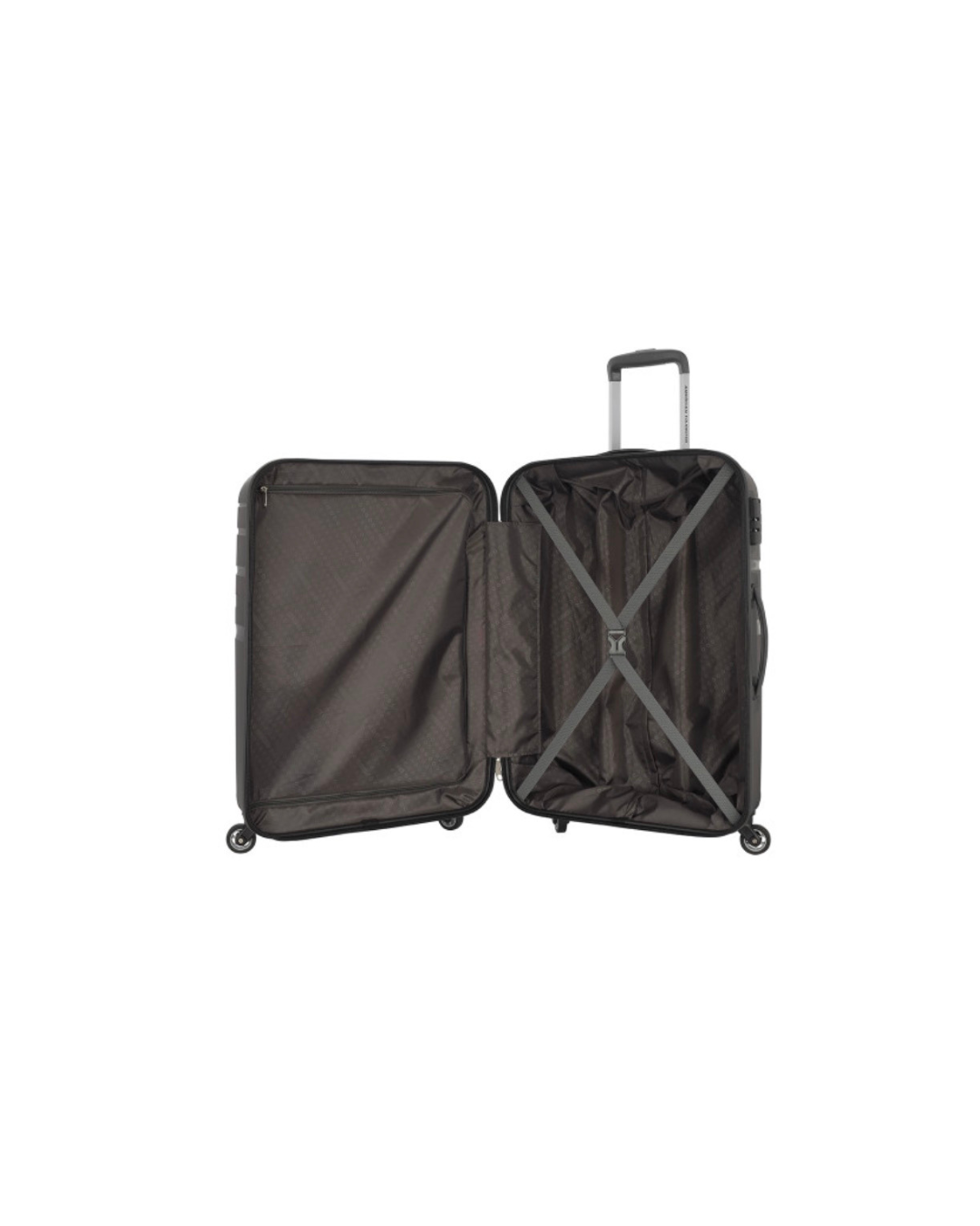 AMERICAN TOURISTER UPLAND Textured Hard Medium Trolley Suitcase