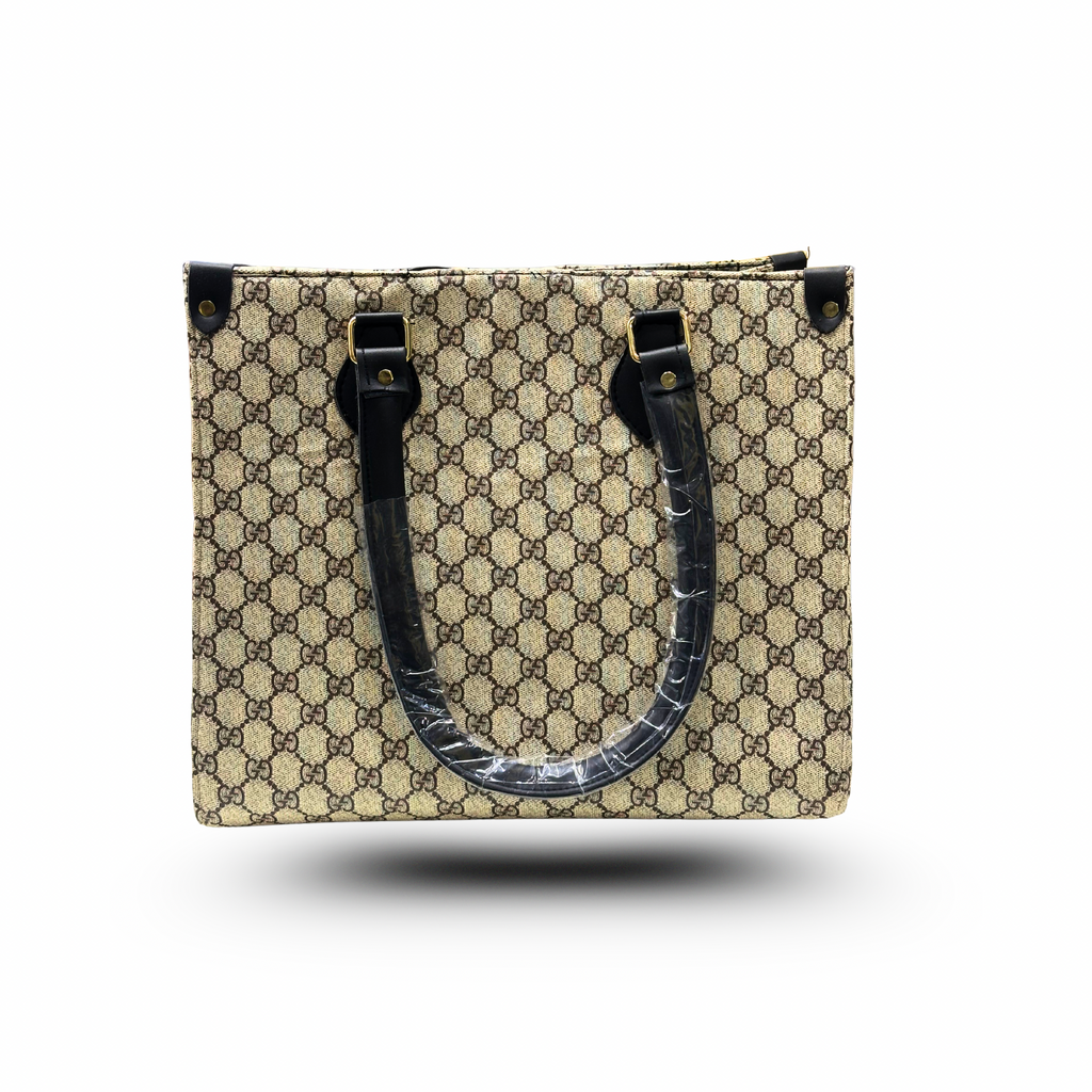 Beige Pattern Tote Bag
