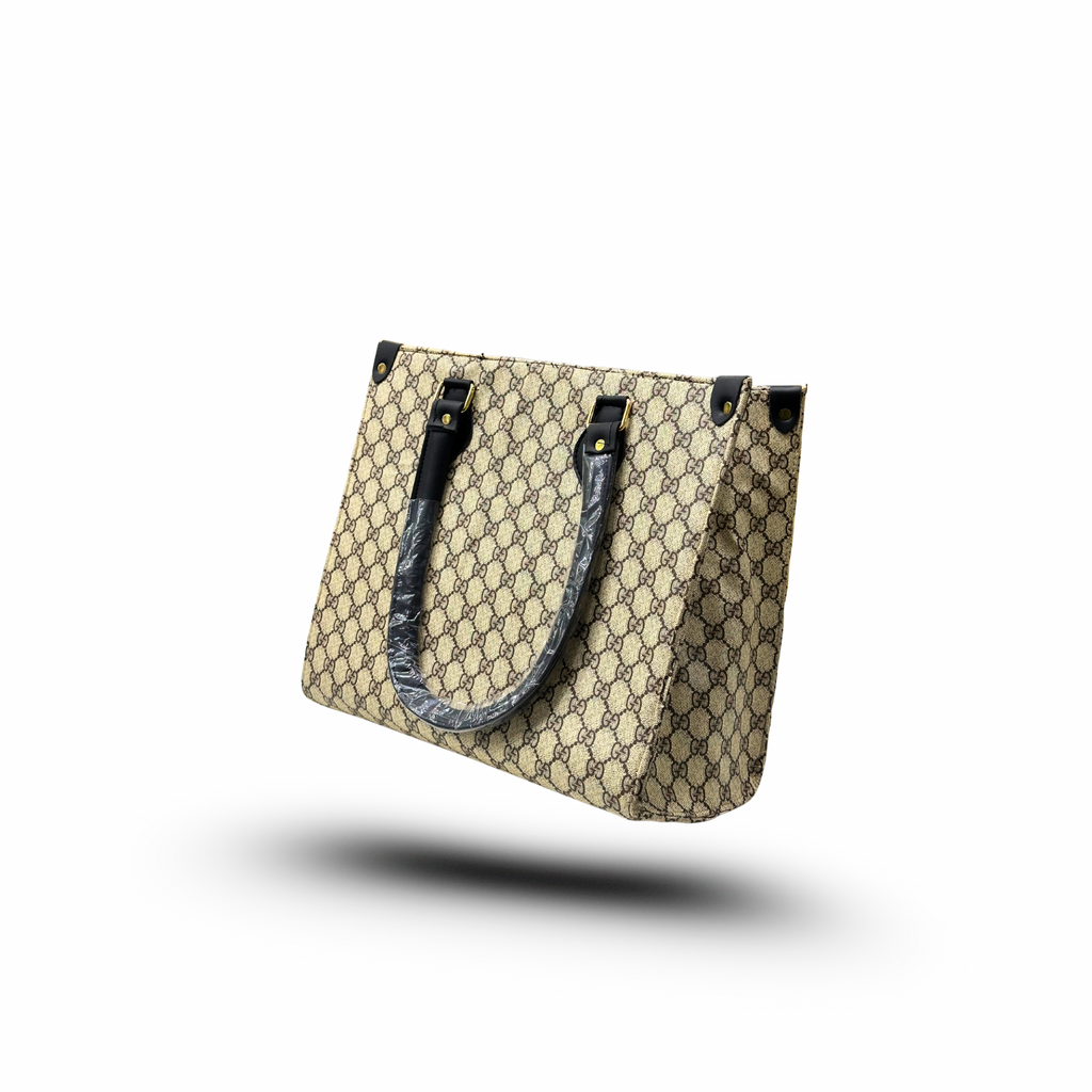 Beige Pattern Tote Bag