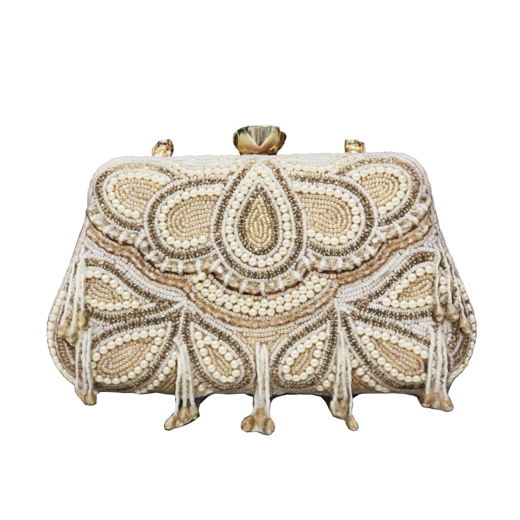 Bridal Pearl Work Clutch